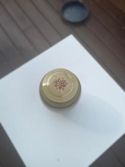 Pure Golden Handcrafted Memorial Urn