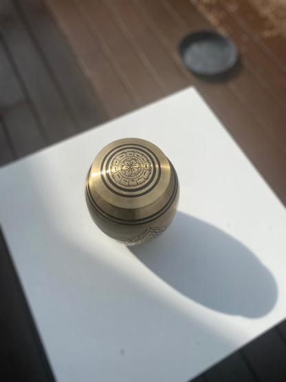 Royal Handcrafted Gold Urn