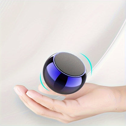 Portable Mini Gradient Steel Speaker - Indoor & Outdoor Gift