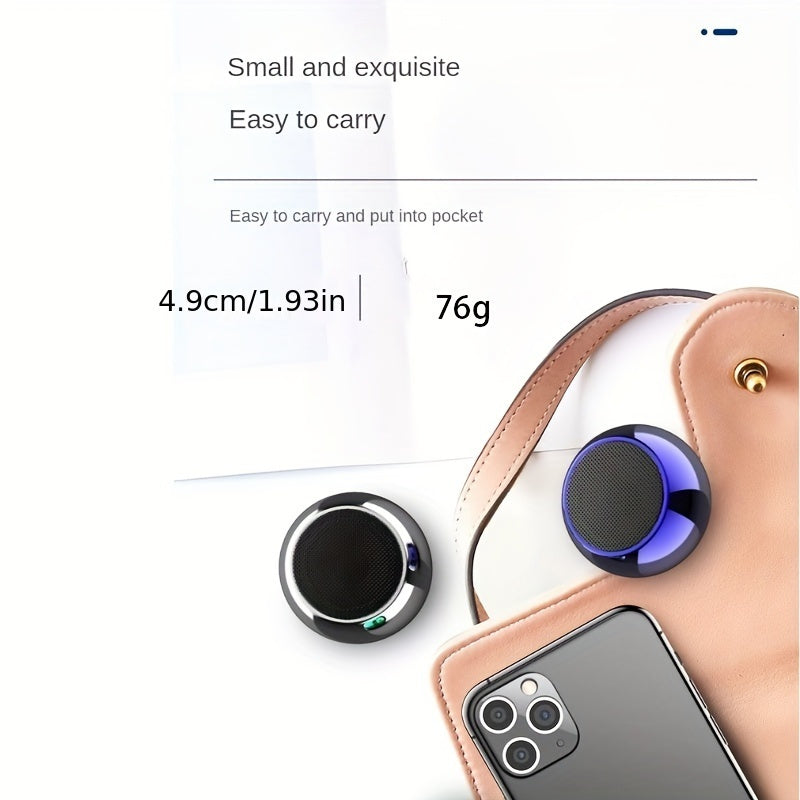 Portable Mini Gradient Steel Speaker - Indoor & Outdoor Gift